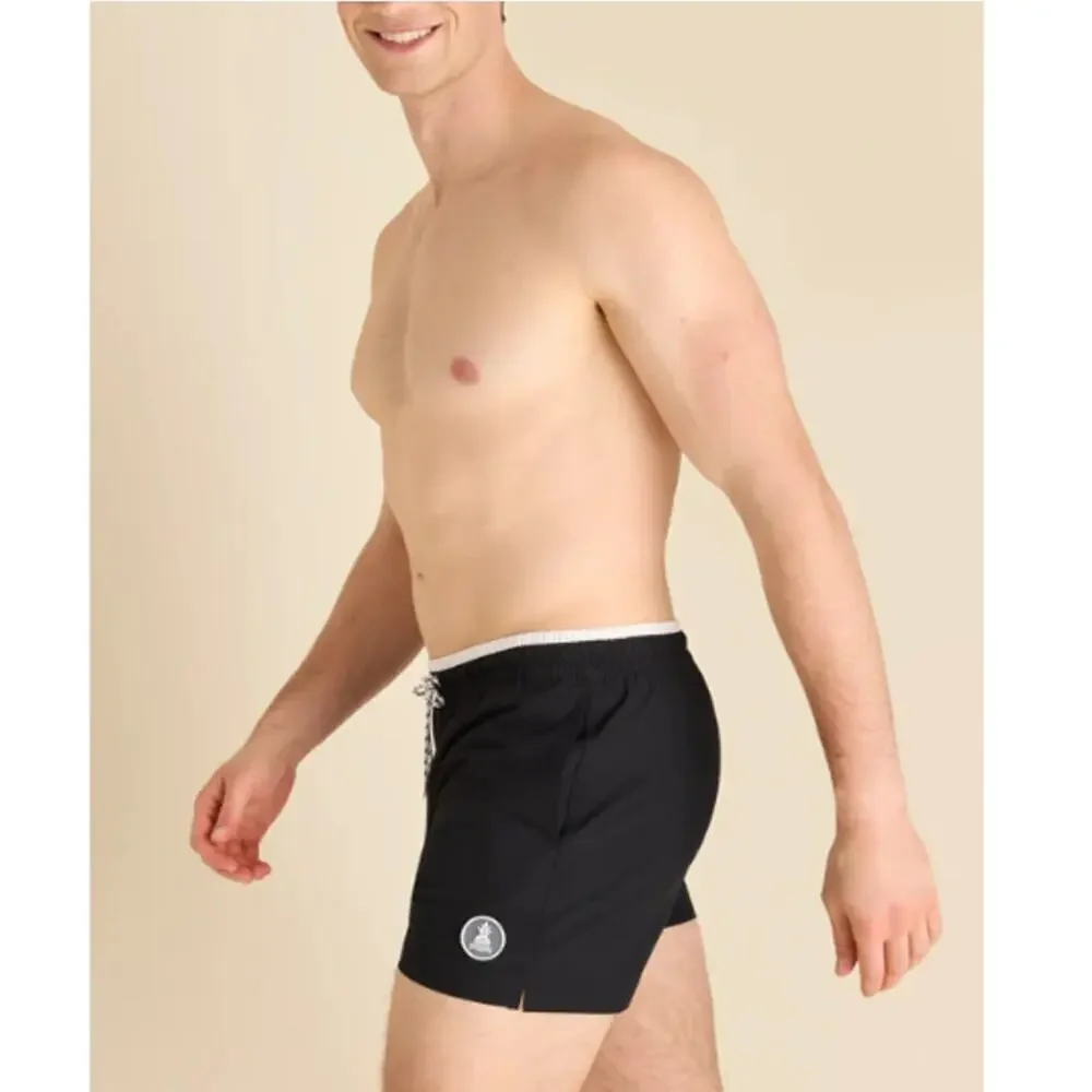 Chubbies Black The Under the Capes Lined Classic Swim Trunk Size S